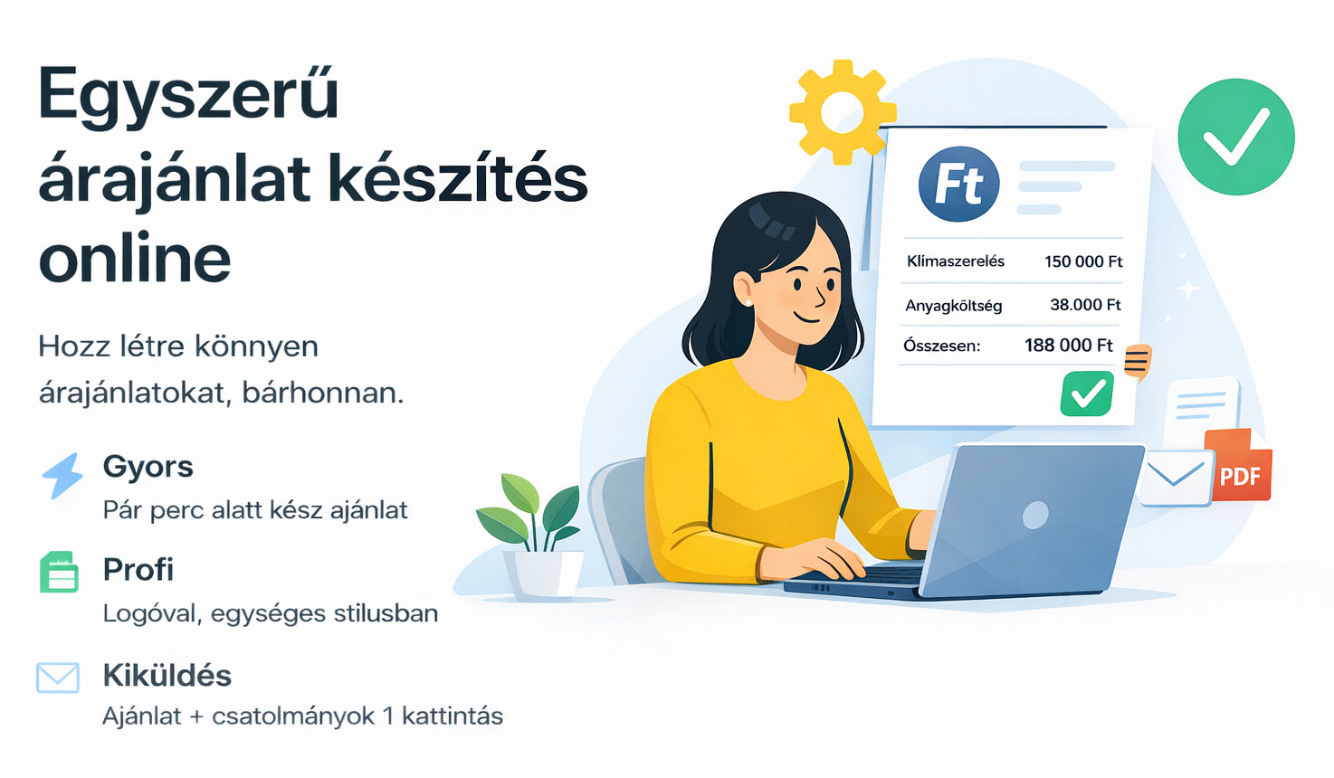 AjánlatMester – árajánlat nézet