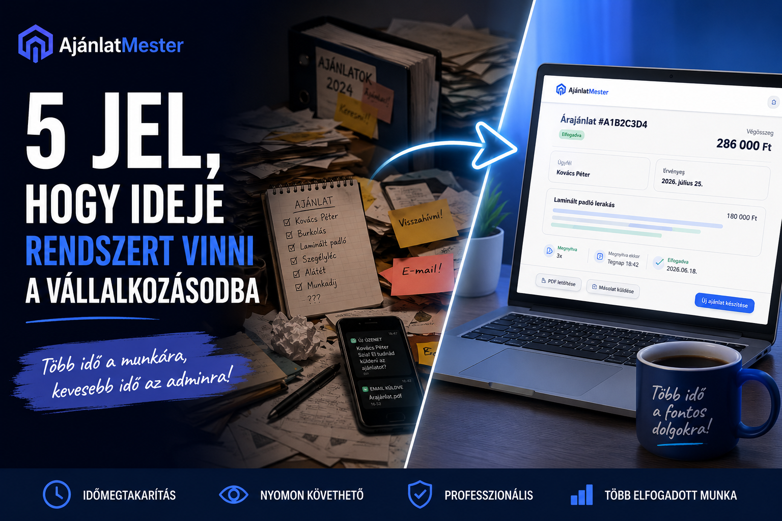 5 jel, hogy ideje rendszert vinni a vállalkozásodba